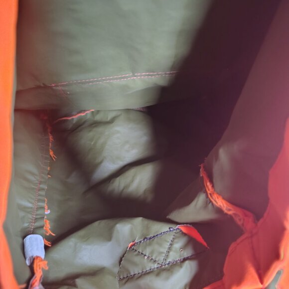 Vintage Himalayan Industries Hunting Backpack Small Game Bag Orange Hi Vis - Picture 12 of 16